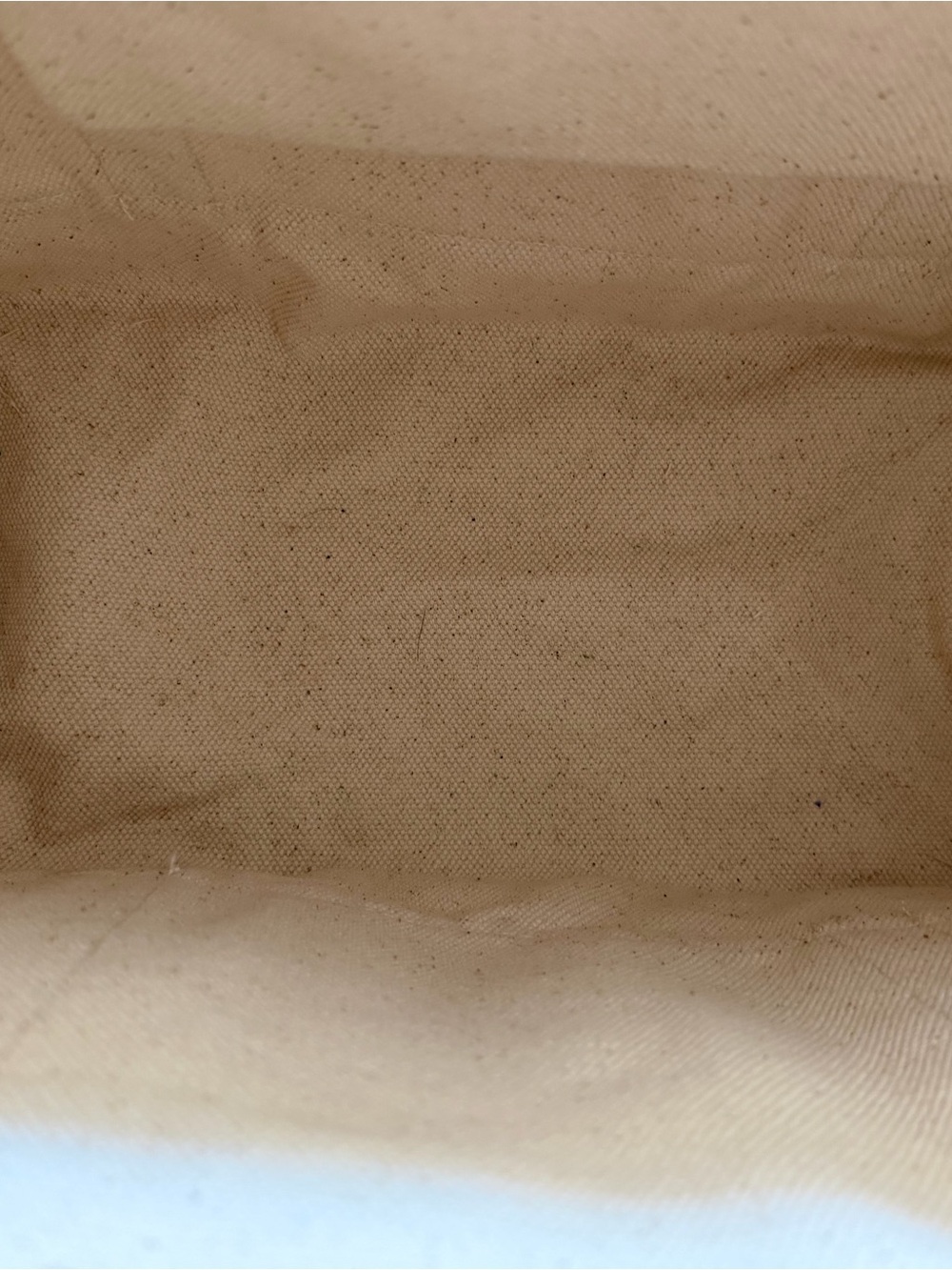 Glossier Cream Canvas Tote with Subtle White Logo - Picture 4 of 4